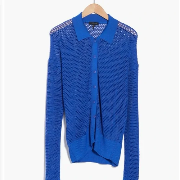 NWT Rag & Bone Leah cardigan in true blue - S